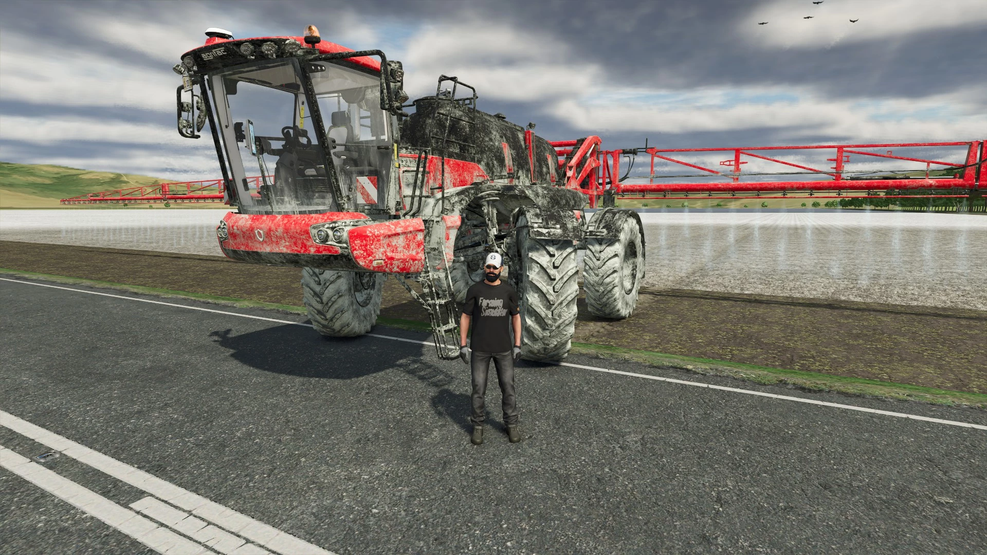 Epandage de chaux liquide sur 290 hectares en 54m