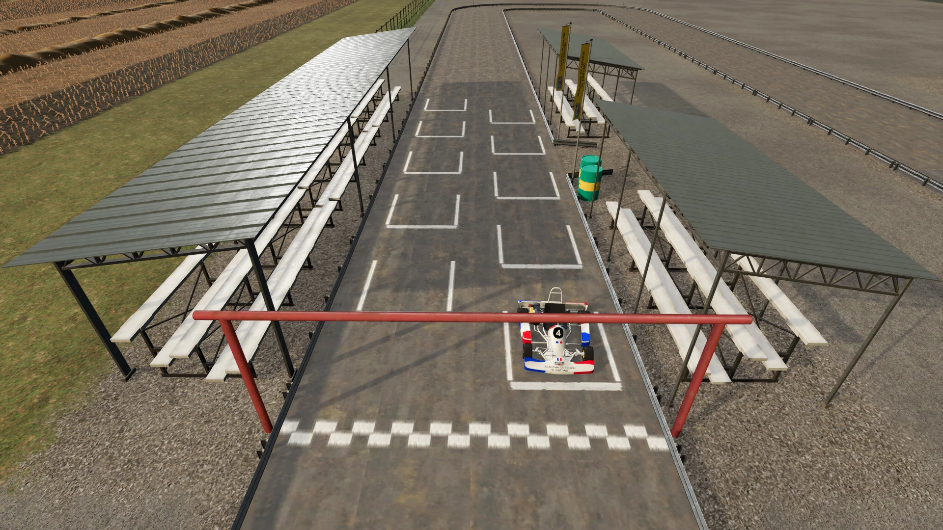 Nouvelle ligne de départ / New starting line.