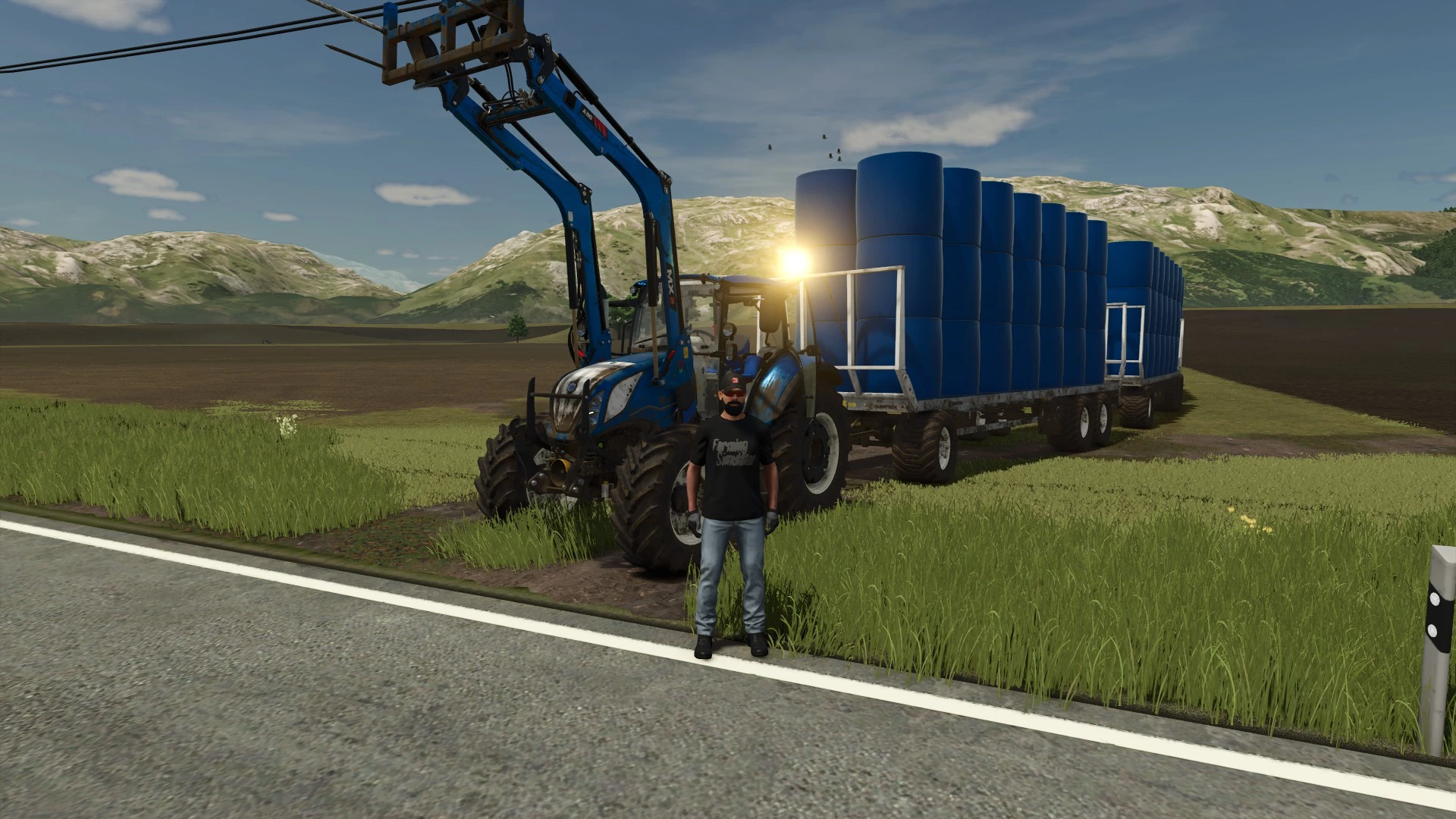 Chargement des enrubannées