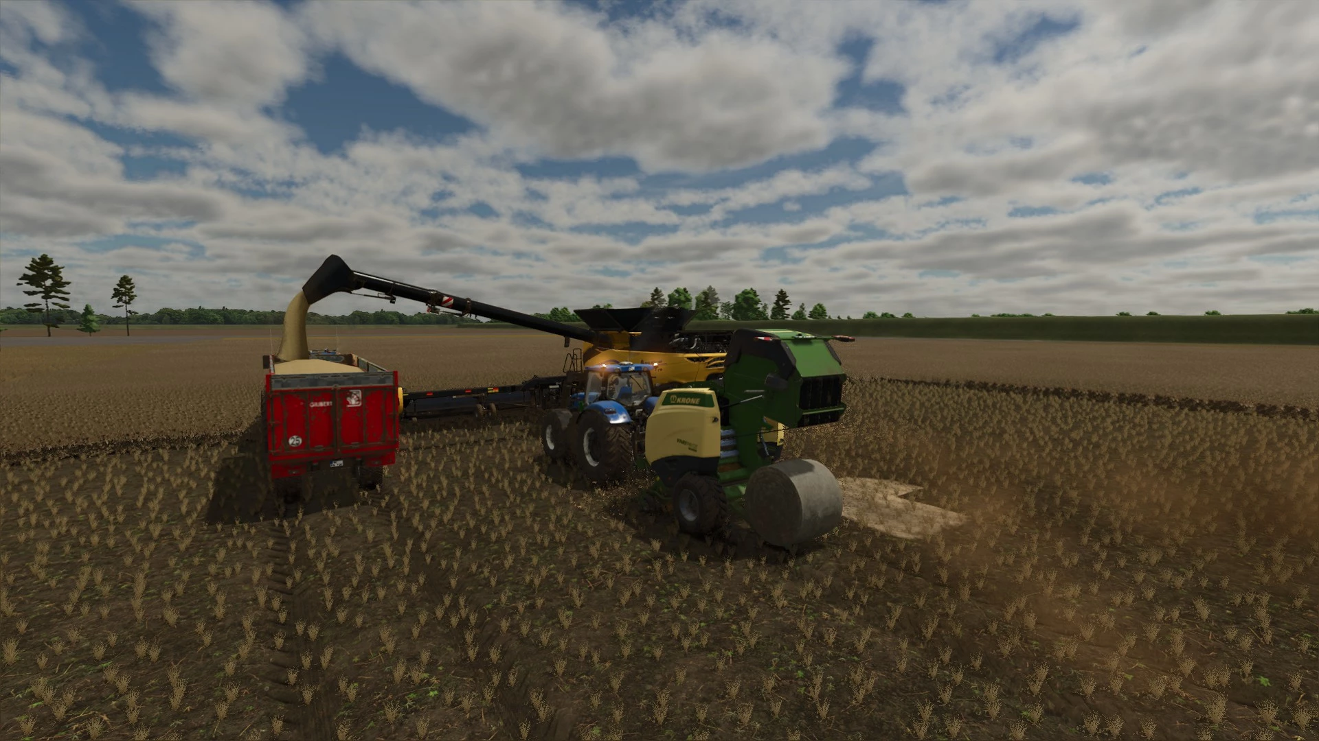 Pois des champs + Paille de céréales