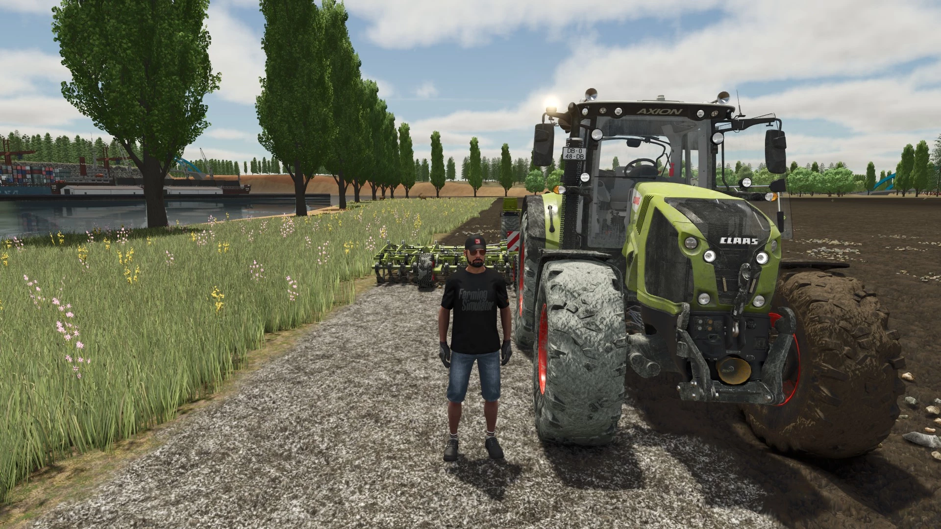 Axion 870 XTR au labour