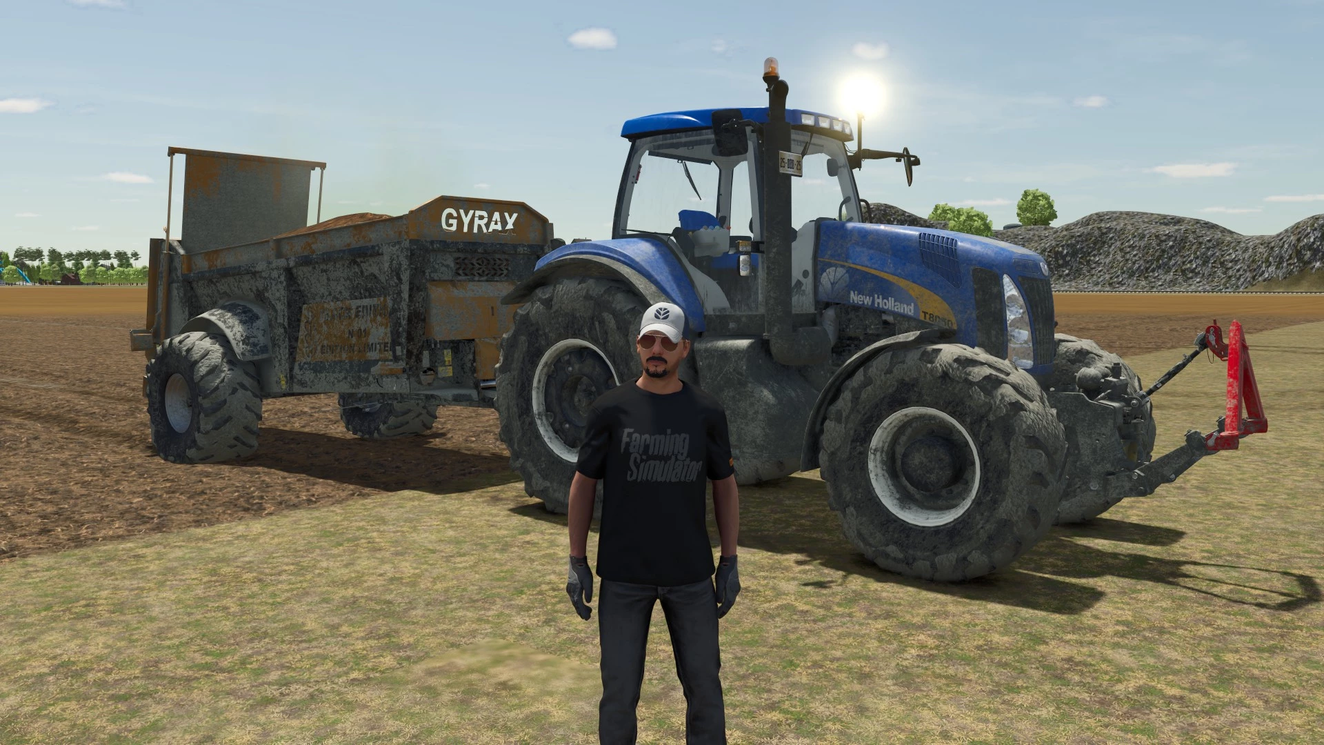 NH T8000 X.T.R. au fumier