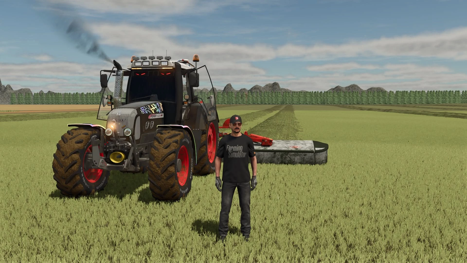 Fendt 820 Vario X.T.R. à la fauche