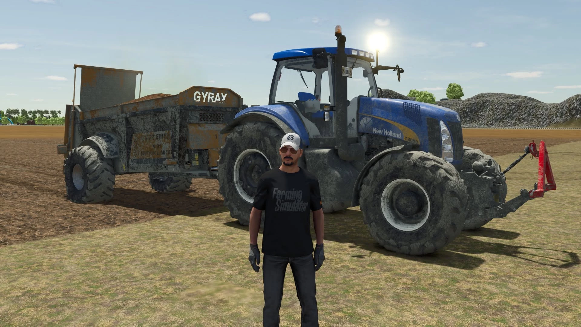 NH T8000 X.T.R. au fumier
