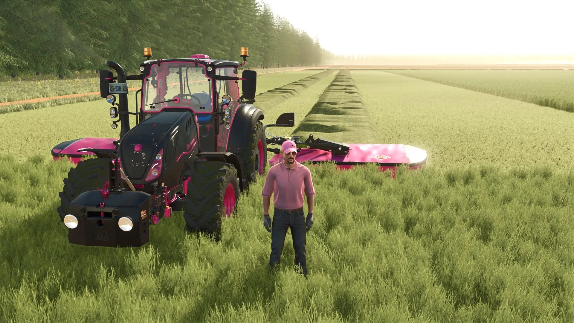 Fauche double andain New-holland T5 XTR